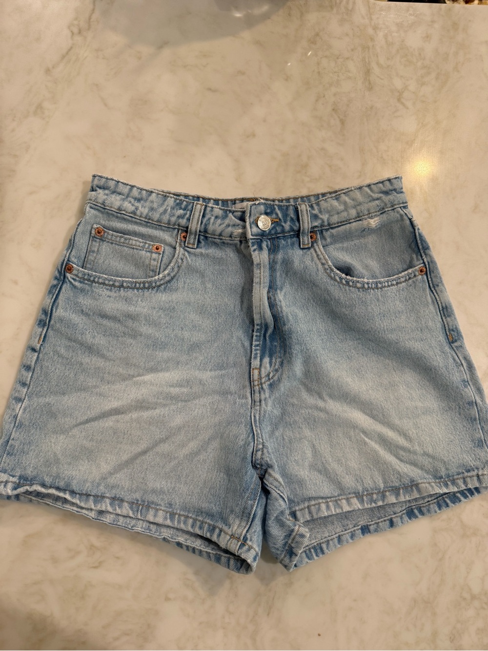 Zara Denim High-Rise Women's Shorts